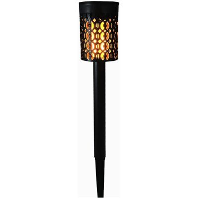 7. Solarlampe mit Flammeneffekt, 5,5 x 36 cm, 6 LEDs