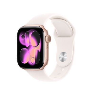2. Smartwatch Apple Watch 11 GPS 42mm Roségold Alu Sportarmband S/M Pink (MEU04MP-A)