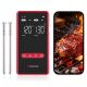 Meatmeet X Pro Küchenthermometer mit Bluetooth-/WLAN-App für Grill, Backofen und Smoker – Schwarz