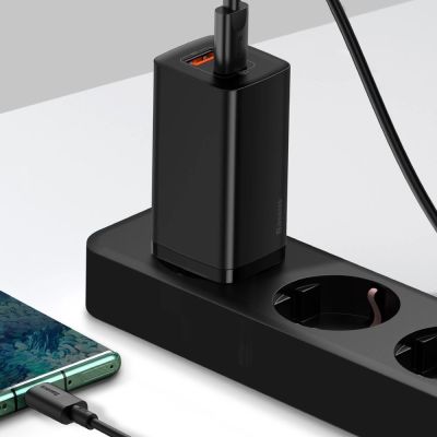 8. Baseus GaN2 Lite Fast 65W USB / USB Type C Quick Charge 3.0 Power Delivery (Galliumnitrid) Schwarz (CCGAN2L-B01)