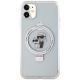 3. Karl Lagerfeld KLHMN61HMRSKCH iPhone 11 / Xr 6,1" weiß/weiß Hardcase Ringständer Karl&Choupette MagSafe