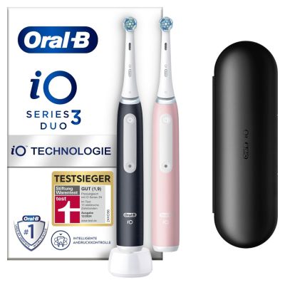 Braun Oral-B iO Series 3n Elektrische Zahnbürste 100278505 Matt Schwarz/Rosa