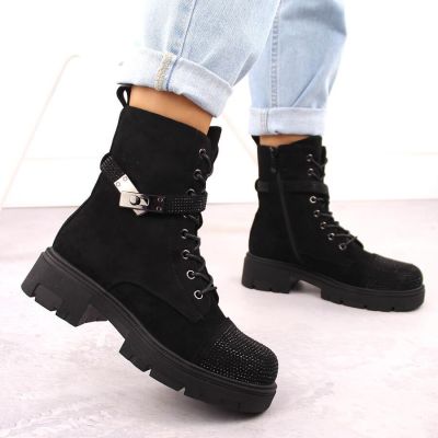 13. Isolierte Plateau-Arbeitsstiefel S.Barski W OLI266 schwarz