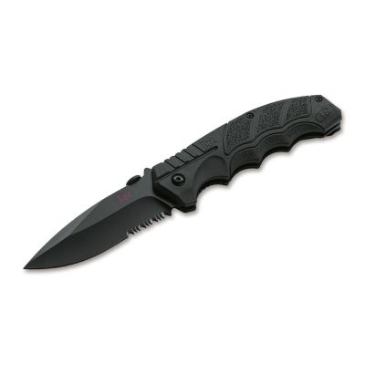 Heckler & Koch SFP Tactical Klappmesser, komplett schwarz