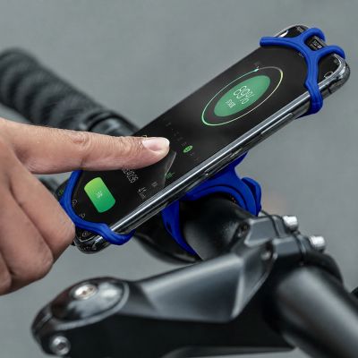 4. Rockbros LF436 Lenkerklemm-Handyhalterung – Blau