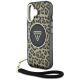 5. Guess HC IML Leopard Triangle Cord Strap MagSafe iPhone 16 Hülle - Braun