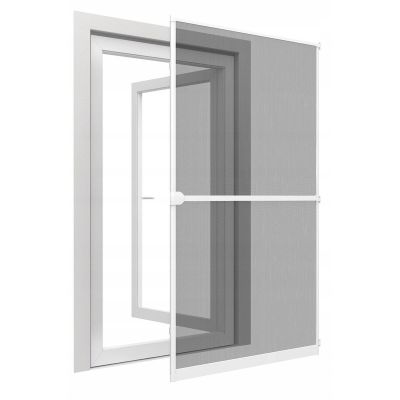 66. Aluminium-Tür-Moskitonetz 100 x 215 cm, Weiß, Basic Plus