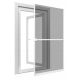 66. Aluminium-Tür-Moskitonetz 100 x 215 cm, Weiß, Basic Plus