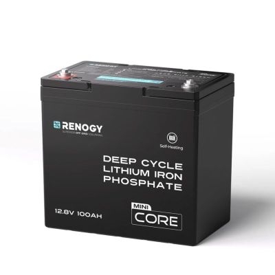 Renogy Core Mini 12V 100Ah LiFePO4-Akku mit DuoHeat-Selbstheizung