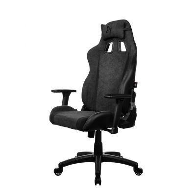 2. Arozzi Gaming Stuhl Avanti Dunkelgrau SoftFabric Konsolen-Gaming-Stuhl Gepolsterte Sitzfläche
