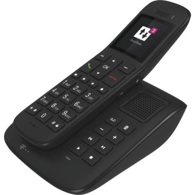 Deutsche Telekom Sinus A 32 – Schnurlostelefon – Anrufbeantworter – DECT/GAP/CAT-iq – Schwarz