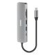 Port Designs 900162 USB Typ-C Hubs und Konzentratoren Silber