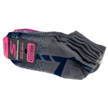 Skechers 3er-Pack Damen-Sneaker ohne Frottee, niedrig geschnitten, S106751-DKGY, mehrfarbig, 36–40