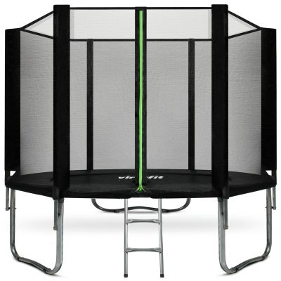 7. VIRTUFIT TRAMPOLIN MIT SICHERHEITSNETZ – SCHWARZ – 305 CM