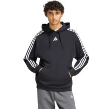 adidas Essentials Herren-Hoodie mit 3 Streifen aus French Terry, Schwarz, KY6605