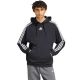 adidas Essentials Herren-Hoodie mit 3 Streifen aus French Terry, Schwarz, KY6605