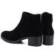 5. Schwarze Damen-Ankle-Boots aus Leder mit Blockabsatz, Sergio Leone BT-52-S