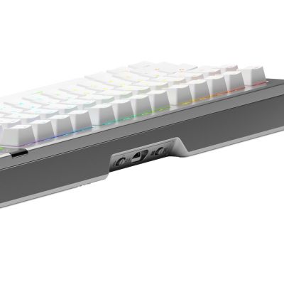 3. Glorious Gaming GMMK 3 PRO 75% Vorgefertigte Tastatur USB + RF Wireless + Bluetooth QWERTY US Englisch Silber