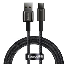 Baseus Wolfram Gold USB-A auf USB-C Kabel 480Mb/s 100W 1m Schwarz (CAWJ000001)