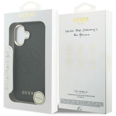 8. Guess Perforierte 4G MagSafe Hülle für iPhone 17 - Schwarz