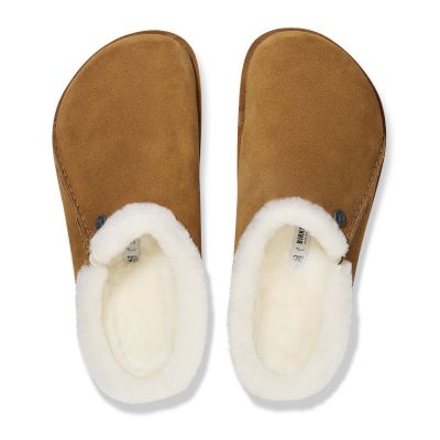 3. Birkenstock Zermatt Premium Shearling LEVE Mink LAF Flip-Flops Standardfuß (1023161)