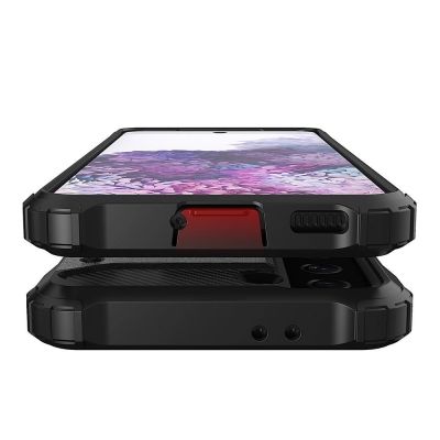 5. Hybrid Armor robuste TPU/PC Panzer Handyhülle Hard Case für Samsung Galaxy S22+ (S22 Plus) schwarz