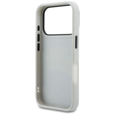 7. Karl Lagerfeld IML Glitter KL Diamond Logo Hülle für iPhone 17 Pro - Silber