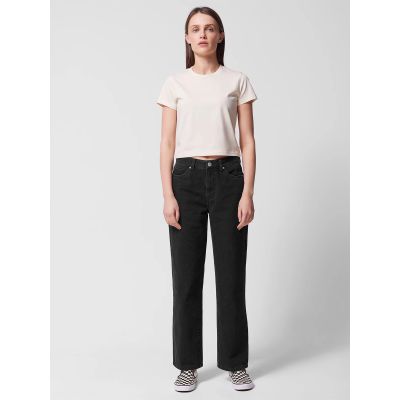 4. Outhorn OTHWSS24TTROF723-20S Damen-Jeans mit geradem Bein