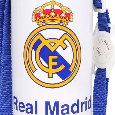 6. Real Madrid Aluminiumflasche mit Mundstück und Tragegurt 600 ml RM00005