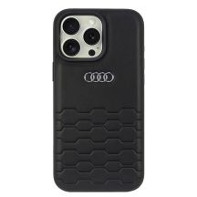 Audi Kunstleder iPhone 16 Pro Max 6,9" schwarz/schwarz Hardcase AU-TPUPCIP16PM-GT/D2-BK