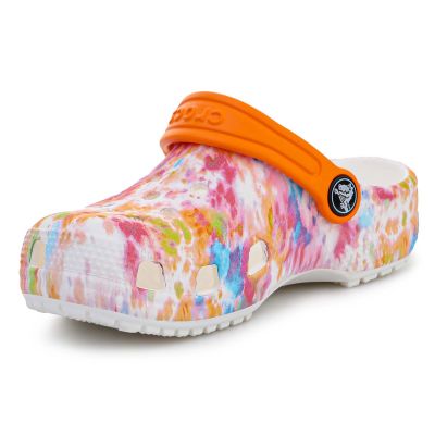 4. Crocs Classic Tie Dye Graphic Kids Clog W 206995-83B Flip-Flops