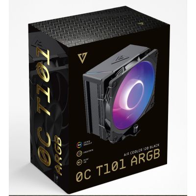 9. MODECOM VOLCANO 0C T101 ARGB SCHWARZER CPU-KÜHLER
