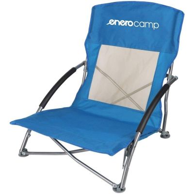 28. Strandstuhl mit Armlehnen, 55 x 58 x 64 cm, zusammenklappbar, blau