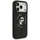 4. Karl Lagerfeld Silikon-Hülle Karl&Choupette Ring MagSafe für iPhone 18 Pro Max / iPhone 17 Pro Max – Schwarz