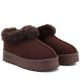 4. Braune Big Star Plateau-Schneestiefel für Damen mit Fellbesatz UU274203