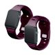 12. 3mk Silikon- Watch für Apple Watch 42 / 44 / 45 / 49 mm – Burgunderrot