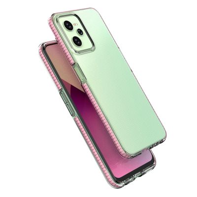 4. Spring Case Hülle für Realme C35 Silikonhülle mit Rahmen schwarz