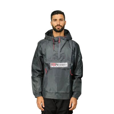 3. Geographical Norway Choupa Dunkelgrau Herren 244 Goz-Art Dunkelgraue Frühlingsjacke (WW4243H/GN-Dunkelgrau)