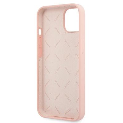 7. Guess GUHCP13SLS4GWPI iPhone 13 mini 5.4" rosa/rosa Hartschale Silikon 4G Logo