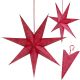 Dekorativer Papierstern 45 cm Rot