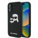 Karl Lagerfeld Silikon Case Nauble Heads Print MagSafe für iPhone 16 Plus - Schwarz