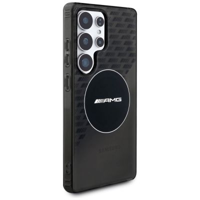4. AMG Transparent Rhombs MagSafe Case für Samsung Galaxy S25 Ultra - Schwarz