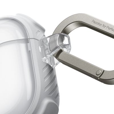 15. AmazingThing Titan Pro Mag Hülle, transparent, für AirPods Pro 3 – Weiß