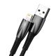 2. Baseus Glimmer Series Kabel USB-A - Lightning 480Mb/s 2.4A 2m schwarz