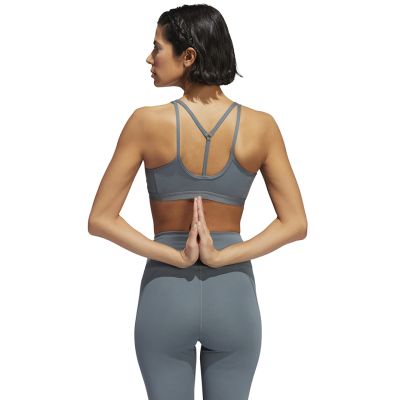 10. adidas Coreessentials Damen-Sport-BH mit mittlerem Halt, Grau, HD7686