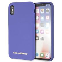 Karl Lagerfeld Silikonhülle für iPhone X/Xs - Lila