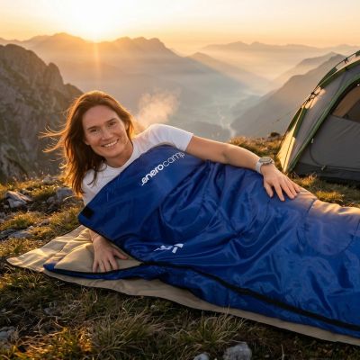 21. REST TOURIST SCHLAFSACK 170X70CM BLAU ENERO CAMP