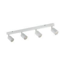 Lampenspot-Leuchte oben GU10 4x10W WH