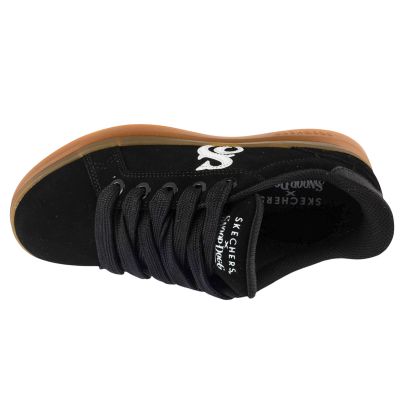 3. Skechers Slip-Ins Suede Snoop Cupsole Sneaker 186100-BKW Schwarz 36