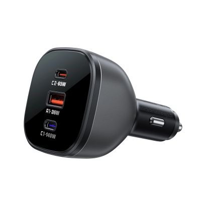2. Acefast B14 Autoladegerät 165W 2x USB-C 1x USB-A - Schwarz